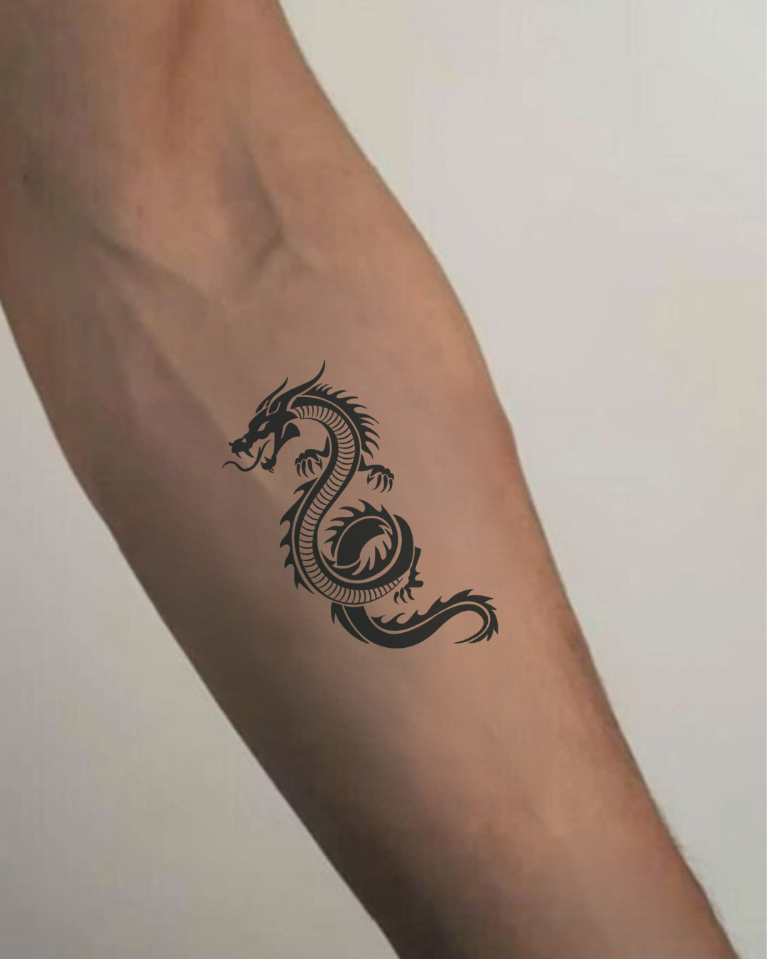 Small Dragon Tattoo for Men: Bold & Balanced