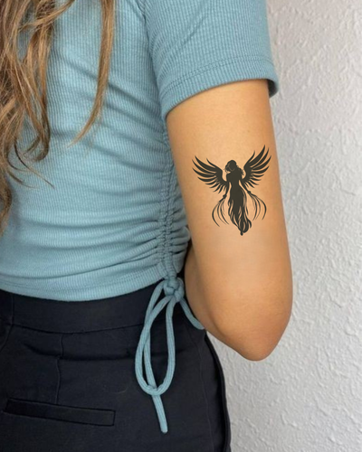 Angel Semi Permanent Tattoo
