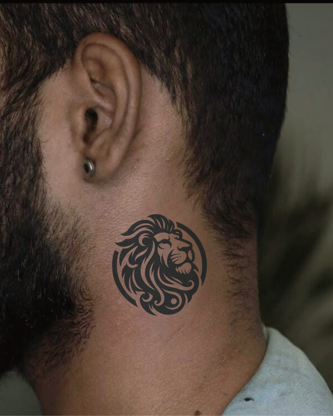 Leo Face Semi Permanent Tattoo