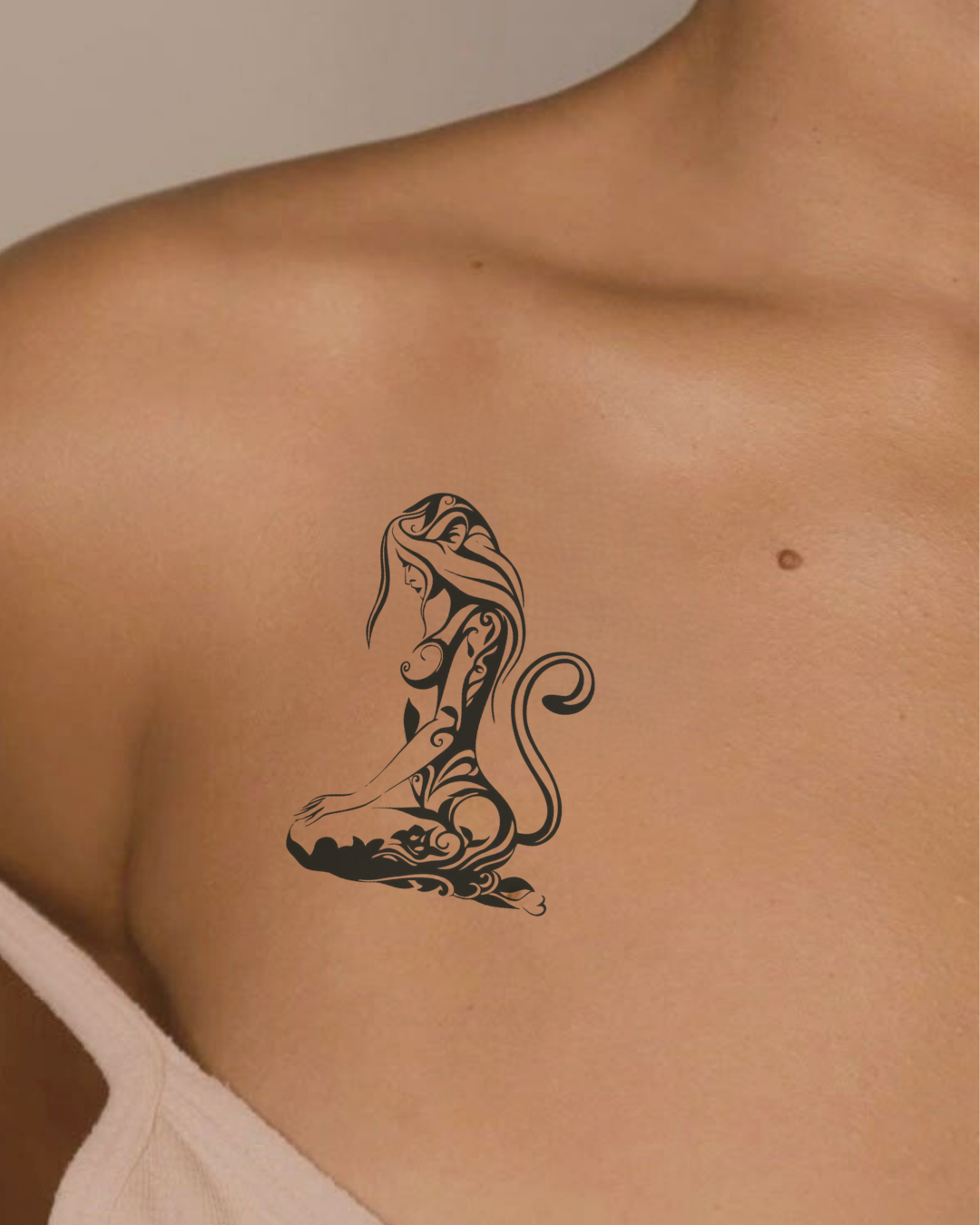 Cat Girl Semi Permanent Tattoo