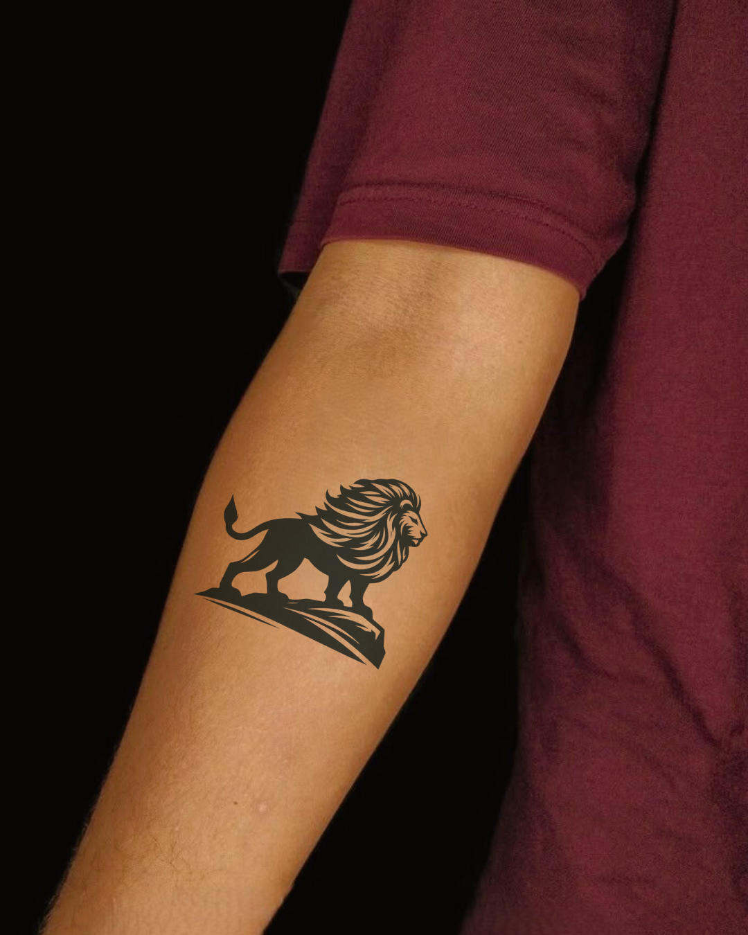 Leo Stand Semi Permanent Tattoo