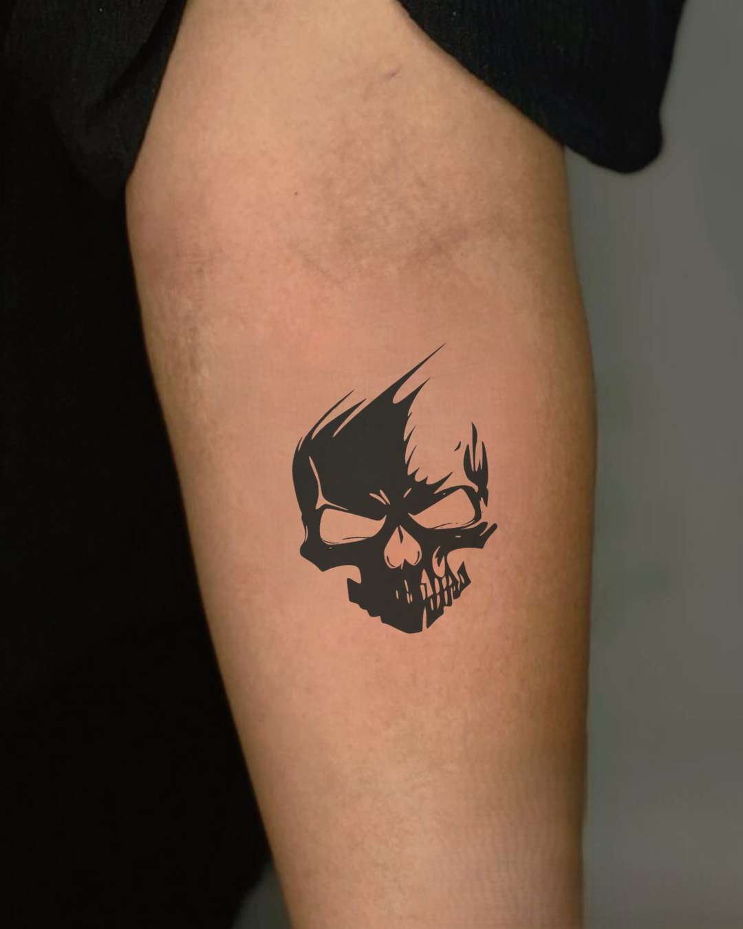 Human Skull Semi Permanent Tattoo
