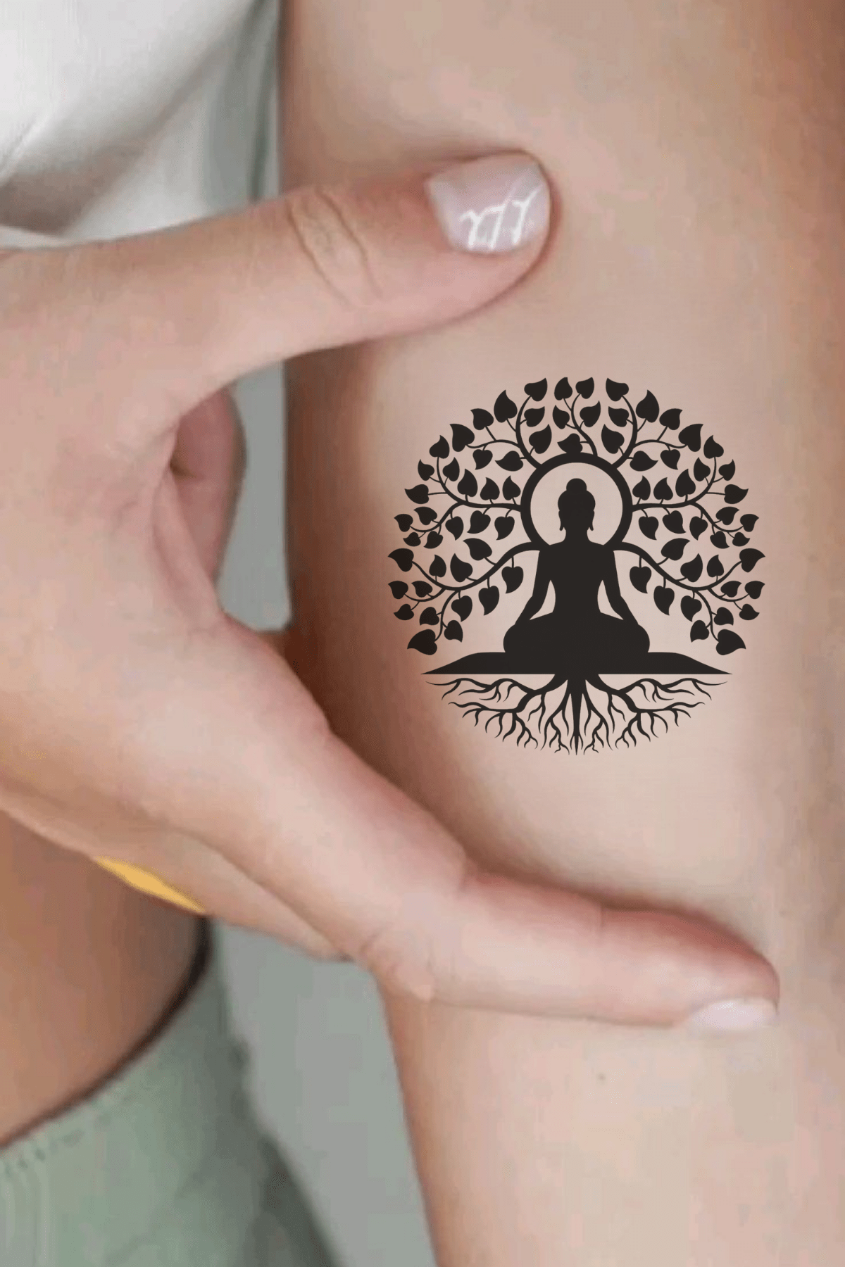 Buddha Chakra Semi Permanent Tattoo - Ink Sansar