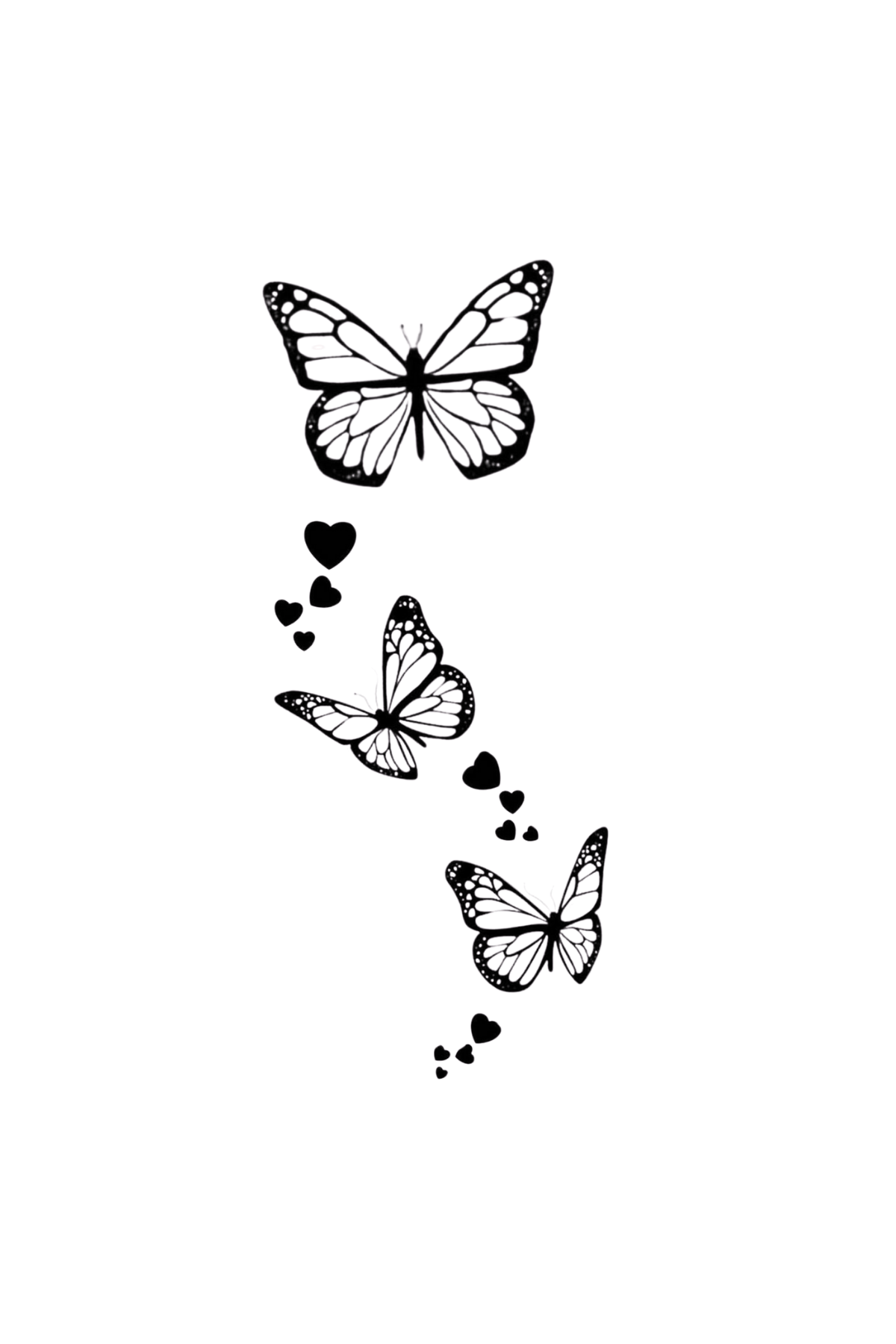 Butterfly Semi Permanent Tattoo - Ink Sansar