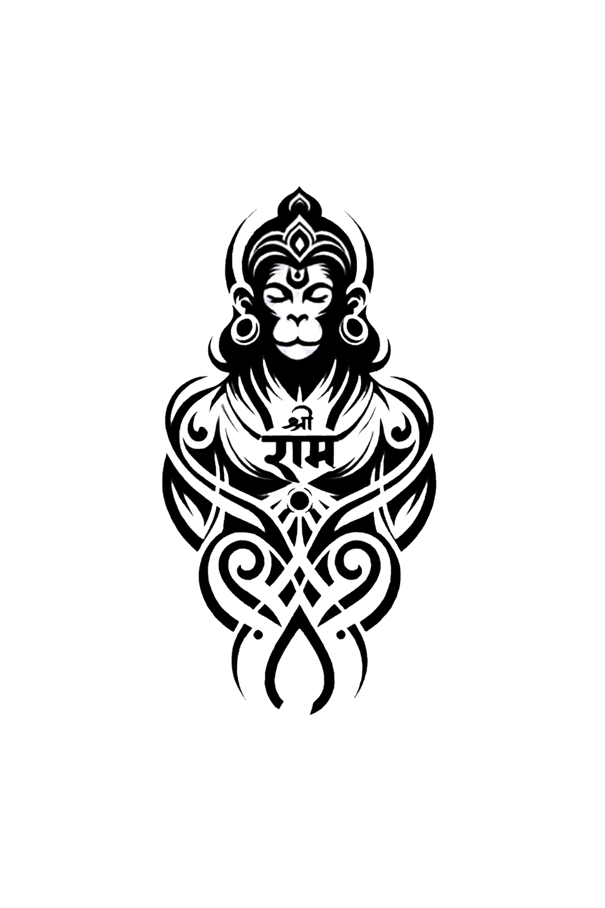 Hanuman Semi Permanent Tattoo - Ink Sansar