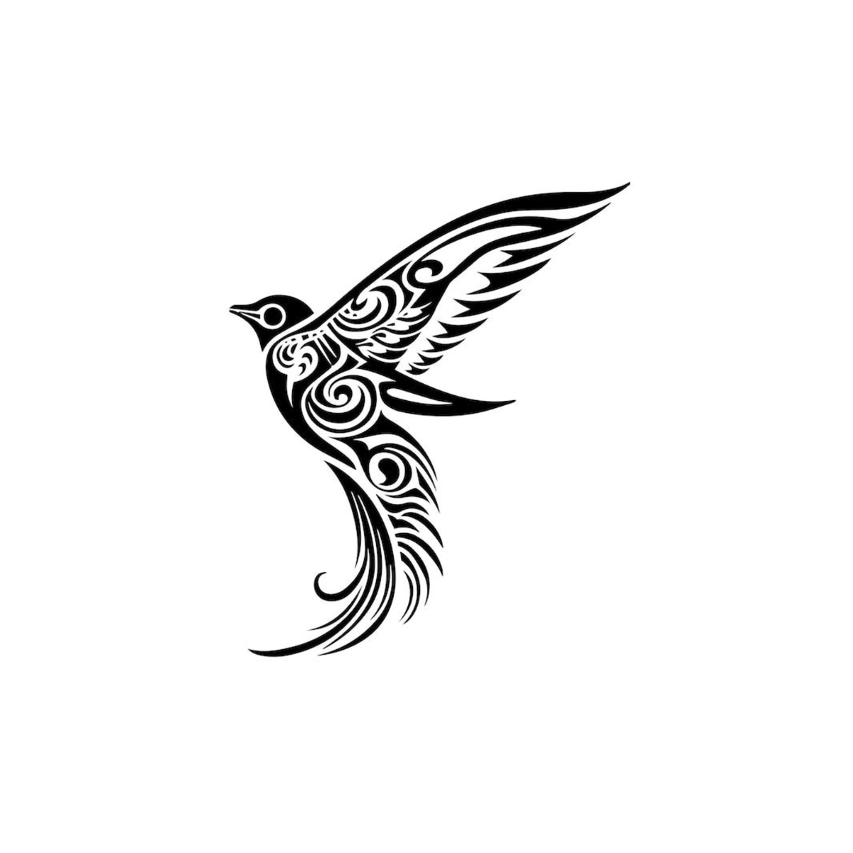 Bird Semi Permanent Tattoo