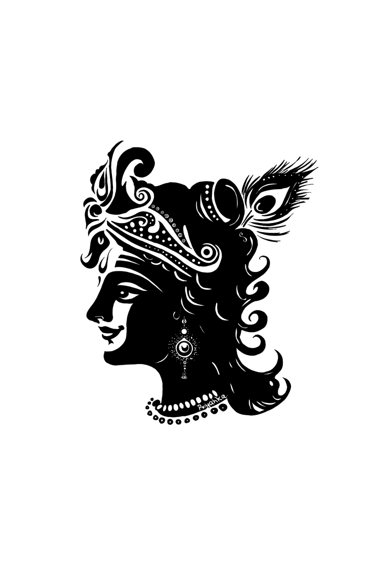Lord Krishna Semi Permanent Tattoo - Ink Sansar