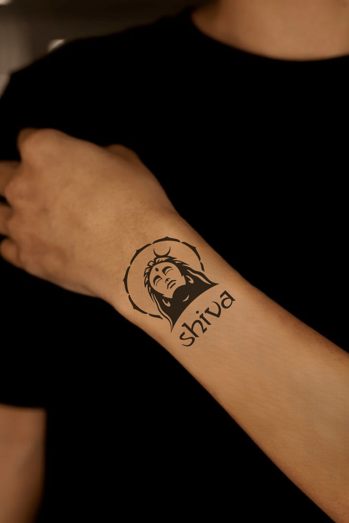 Lord Shiva With Chakra Semi Permanent Tattoo - Ink Sansar