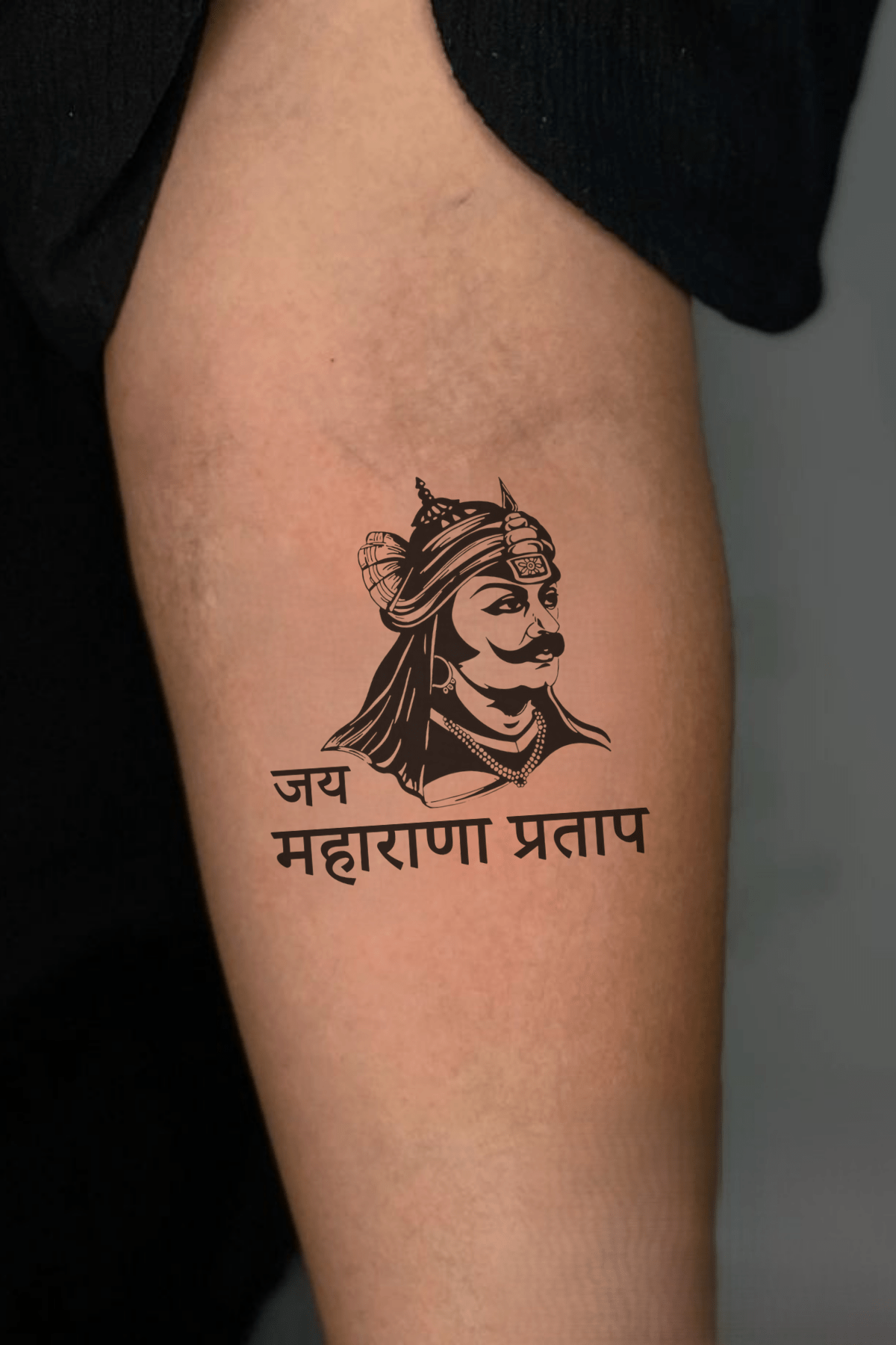 Maharana Pratap Face Semi Permanent Tattoo - Ink Sansar