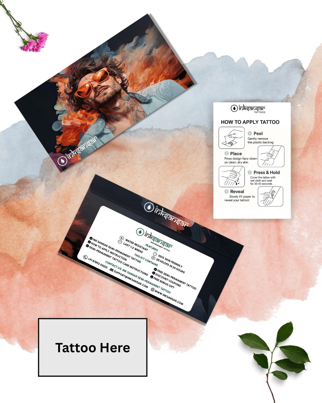 Mystic Bloom Semi - Permanent Tattoo - Ink Sansar