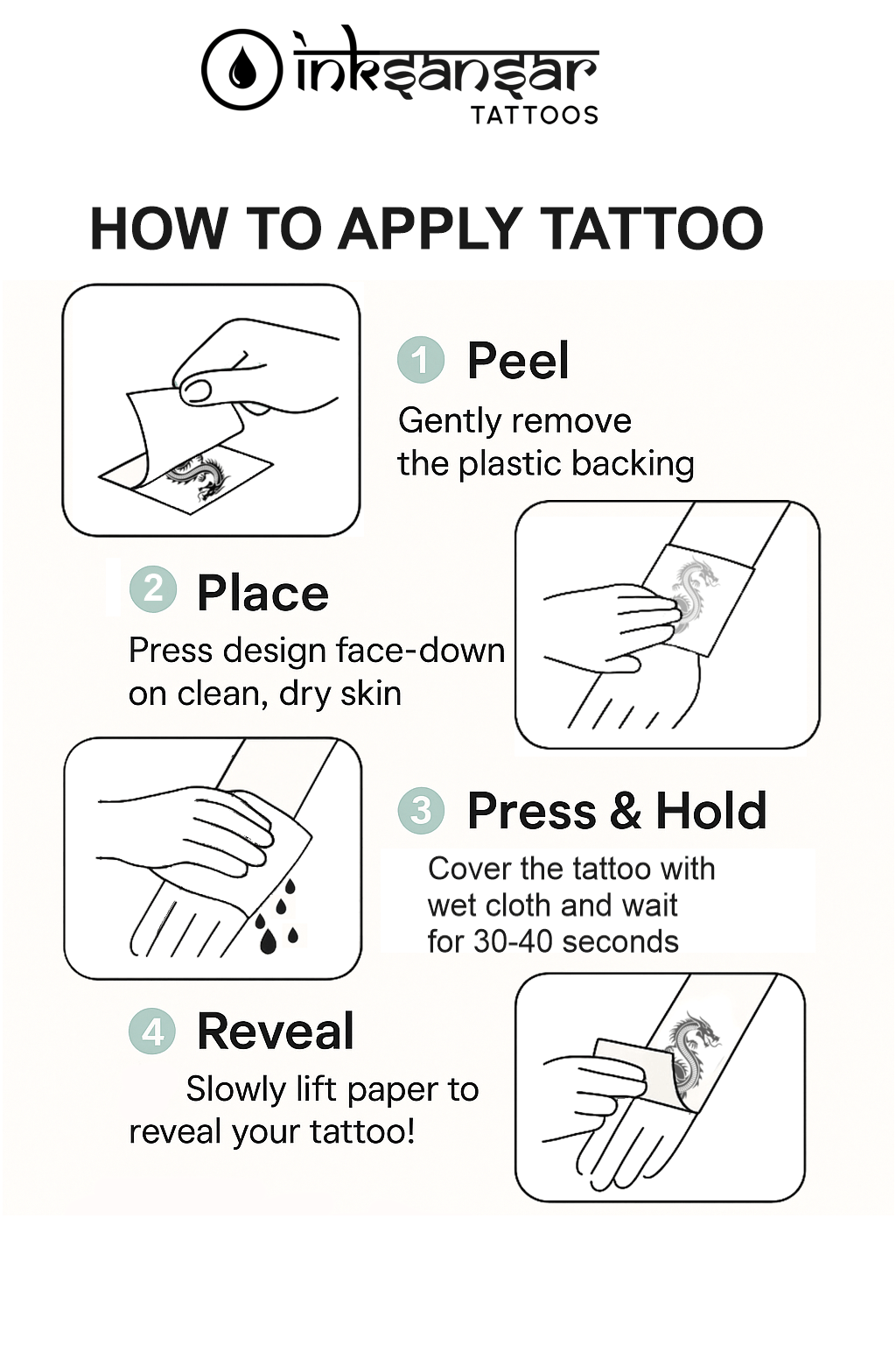 Mystic Bloom Semi - Permanent Tattoo - Ink Sansar