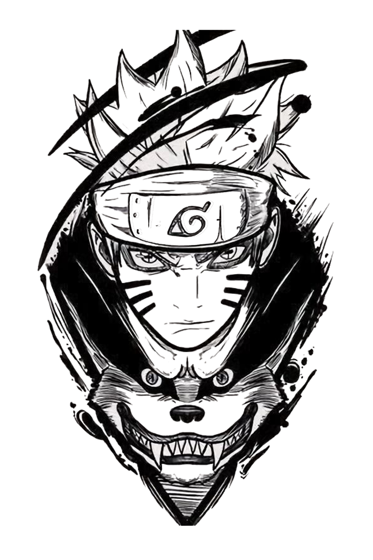 Naruto Semi Permanent Tattoo