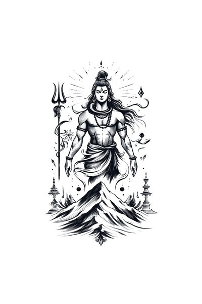 Shiva Semi Permanent Tattoo - Ink Sansar