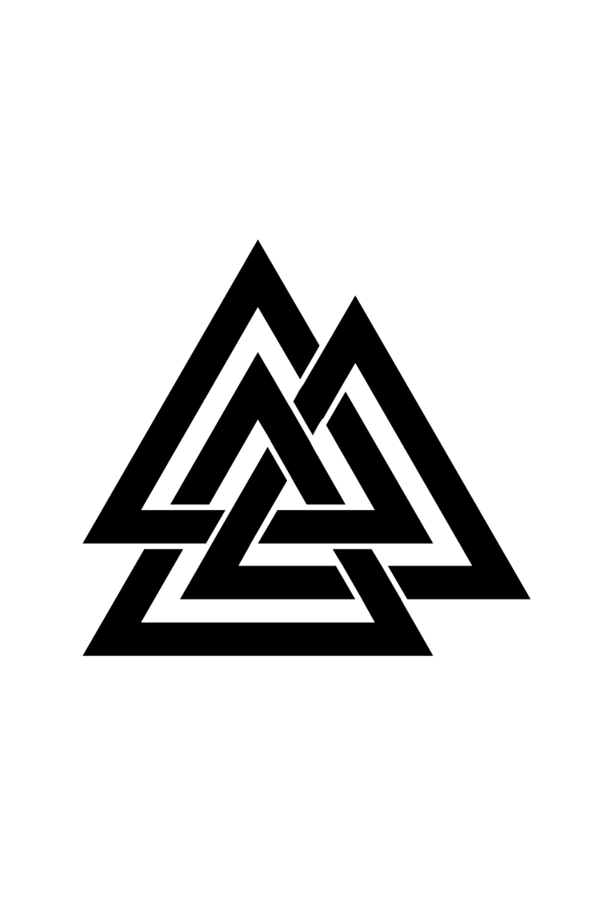 Thin Triple Viking Knot Semi Permanent Tattoo - Ink Sansar