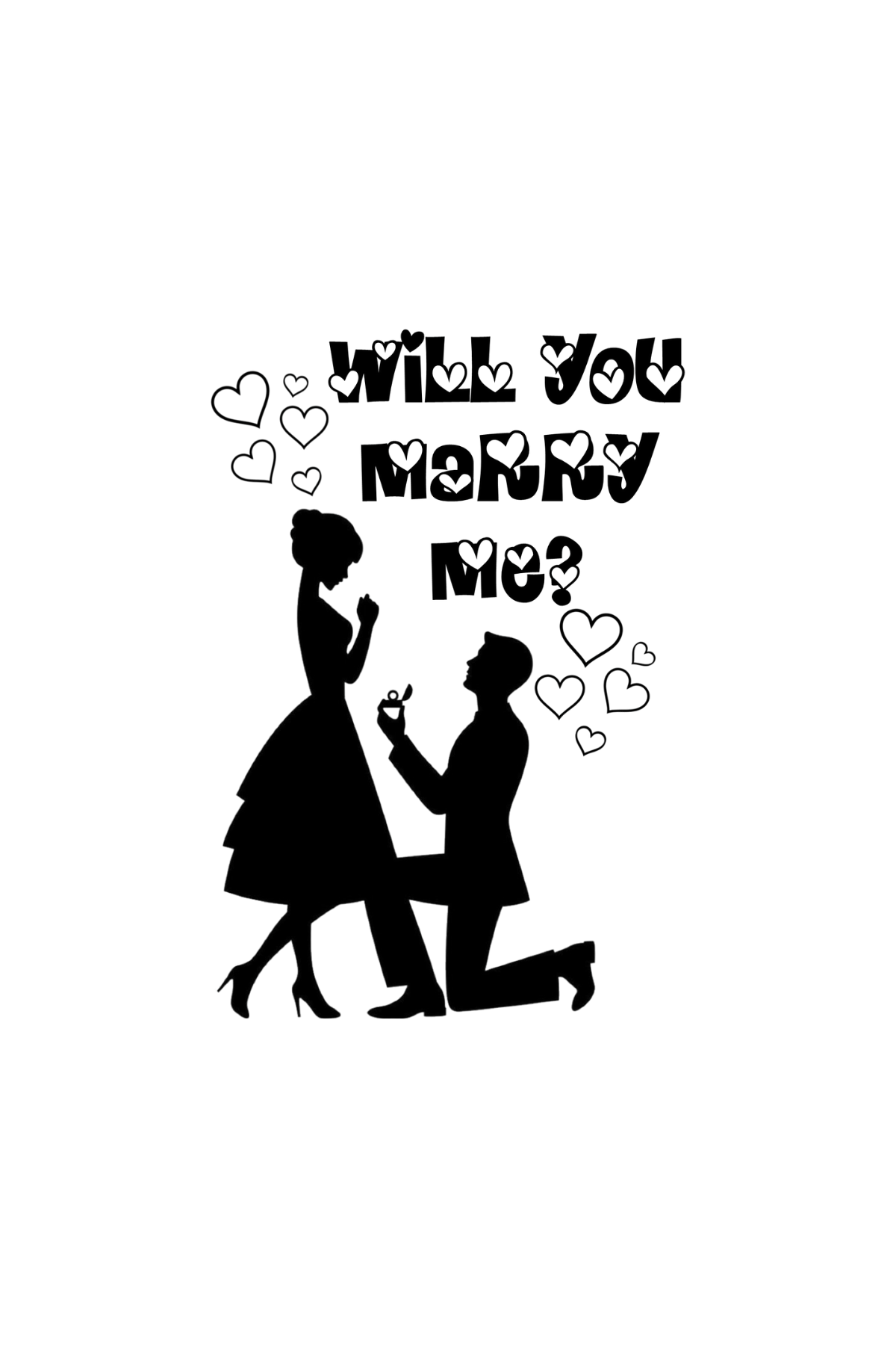 Will You Marry Me Semi Permanent Tattoo - Ink Sansar