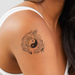 Tiger Dragon Yin Yang Semi Permanent Tattoo