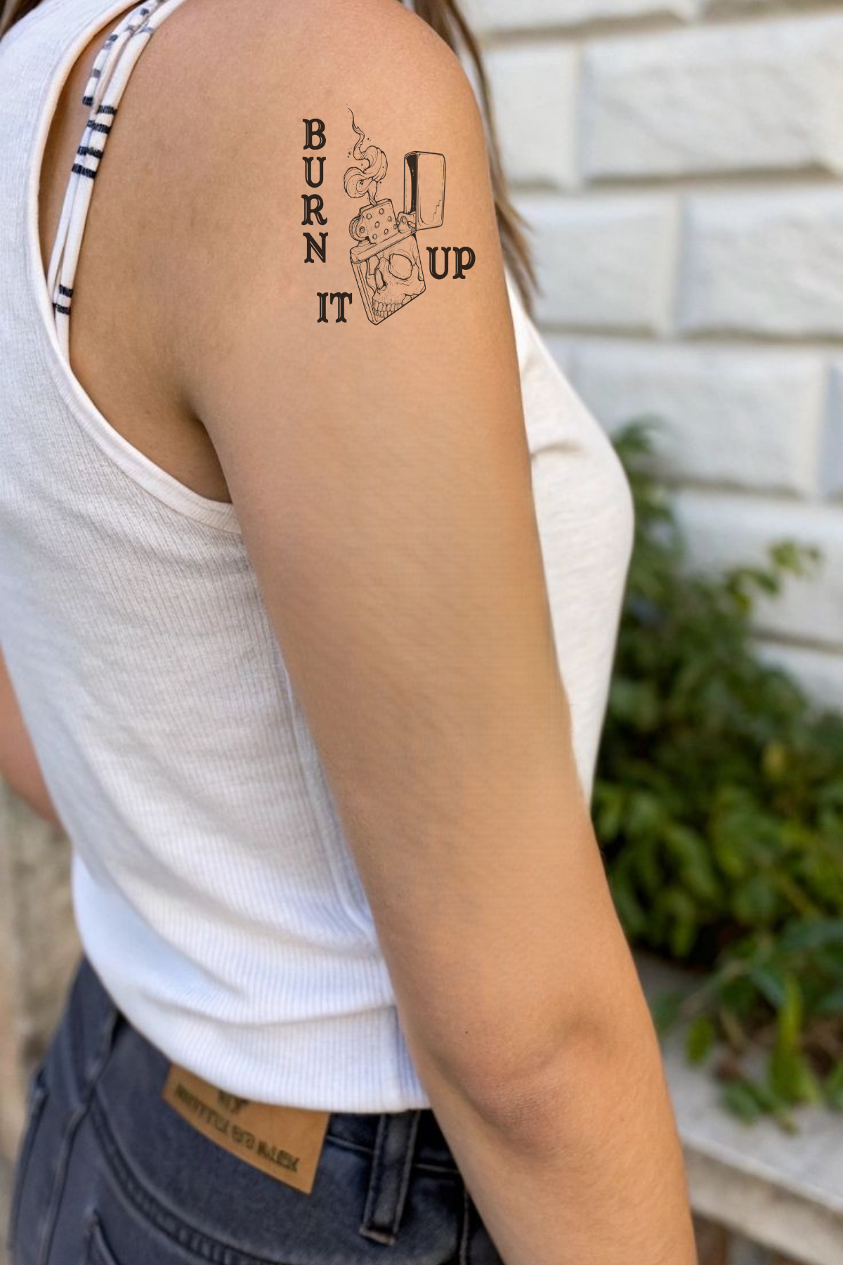 Burn It Up Lighter Semi Permanent Tattoo