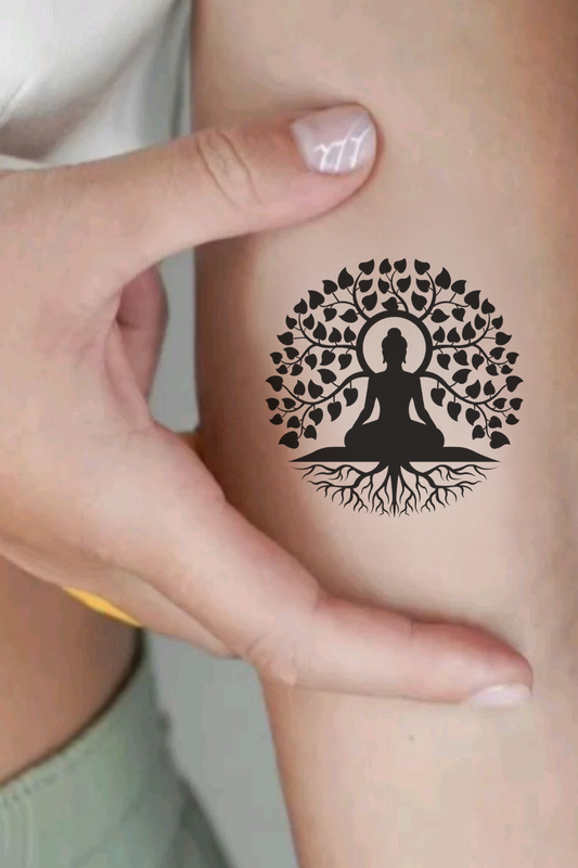 Buddha Chakra Semi Permanent Tattoo