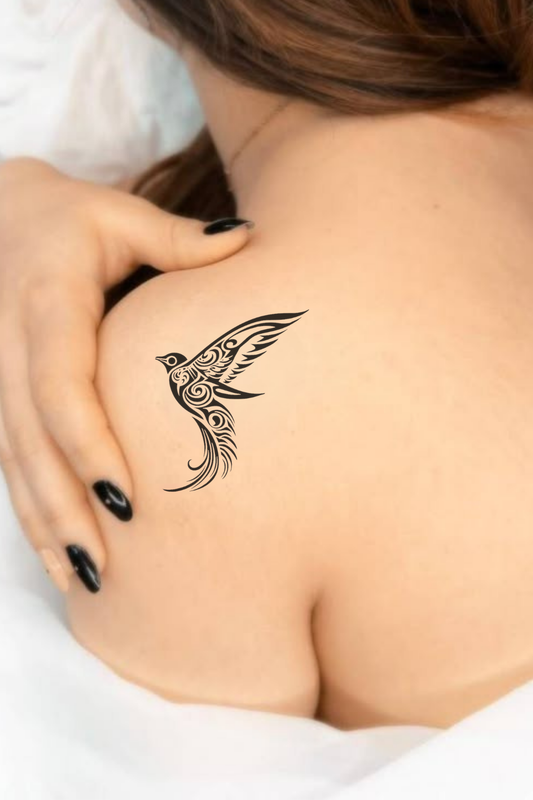 Bird Semi Permanent Tattoo