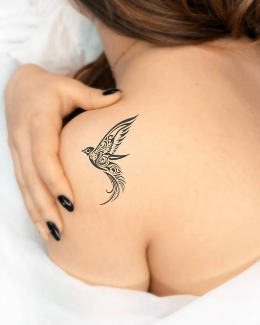 Bird Semi Permanent Tattoo