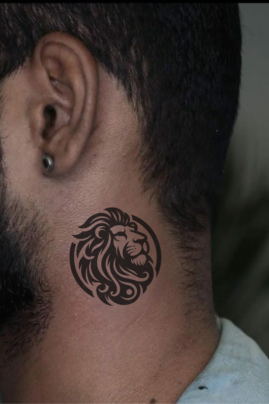 Leo Face Semi Permanent Tattoo