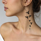 Flying Birds Semi Permanent Tattoo