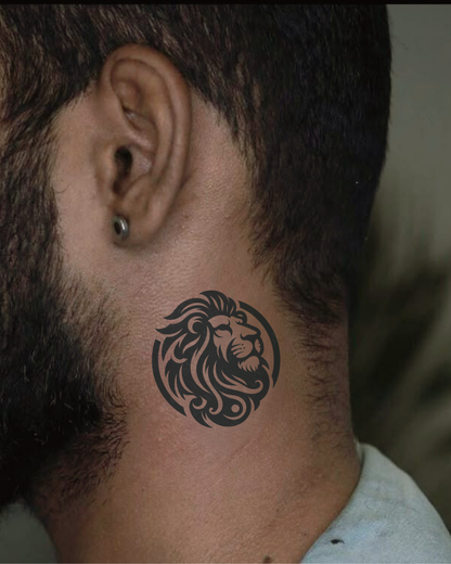 Leo Face Semi Permanent Tattoo