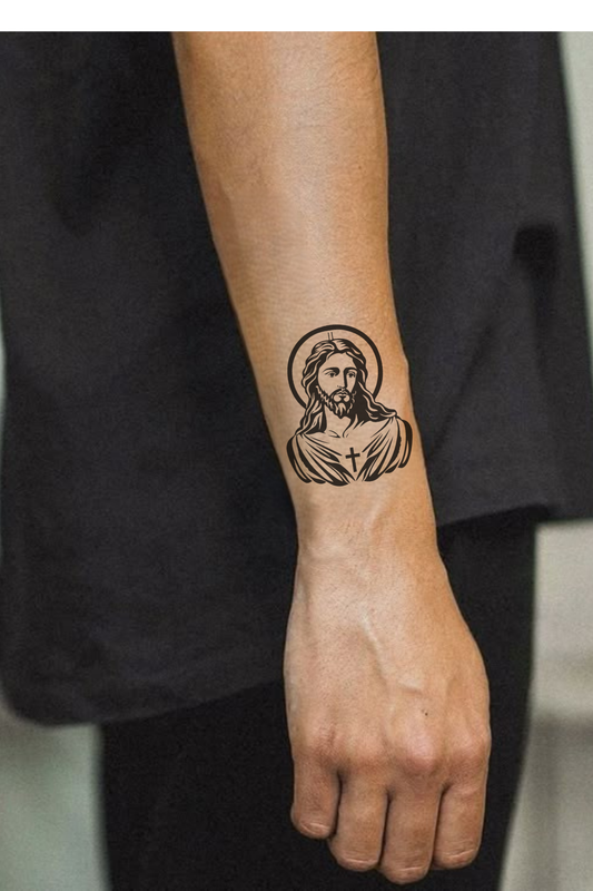 Jesus Divine Semi Permanent Tattoo