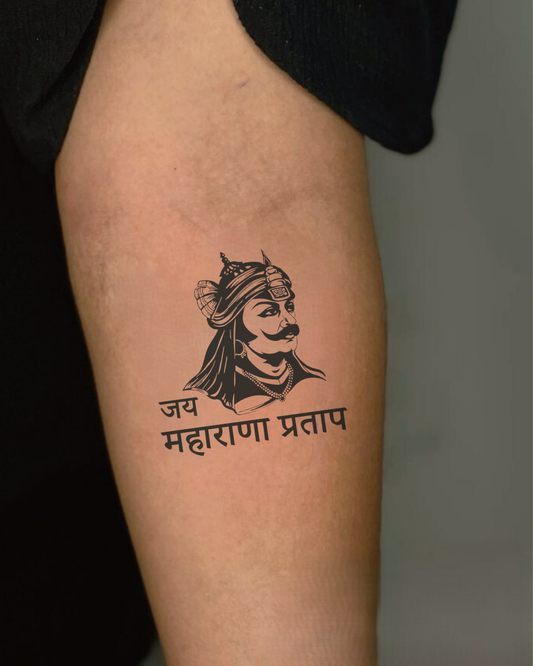 Maharana Pratap Face Semi Permanent Tattoo