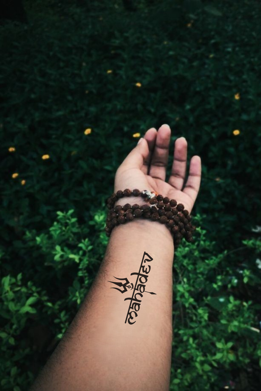 Mahadev Semi Permanent Tattoo