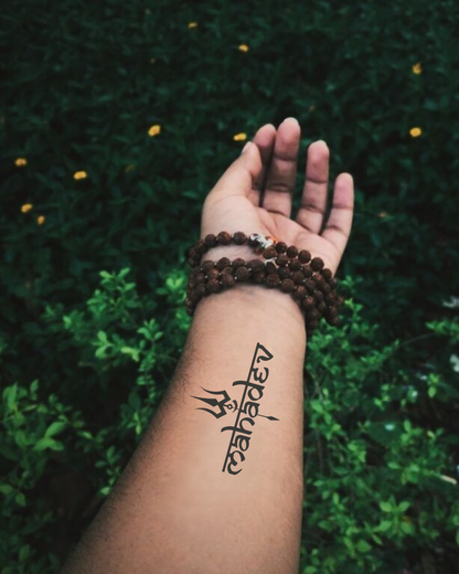 Mahadev Semi Permanent Tattoo