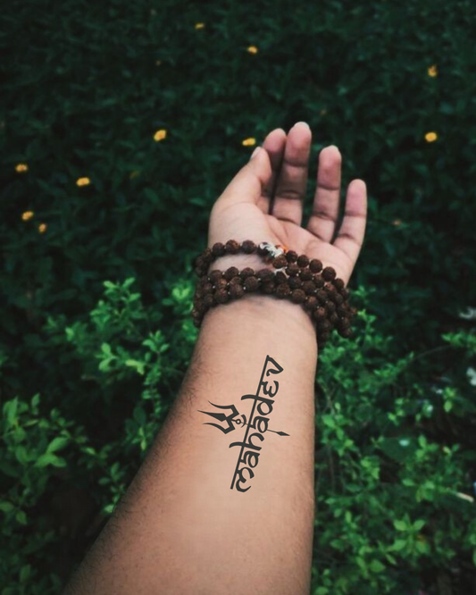 Mahadev Semi Permanent Tattoo