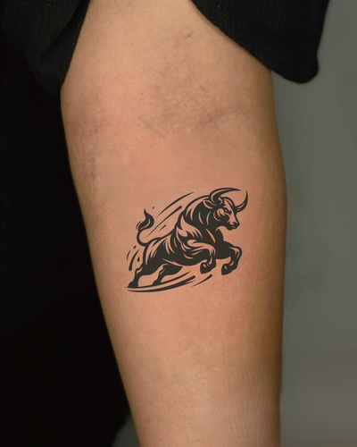 Bull Semi Permanent Tattoos