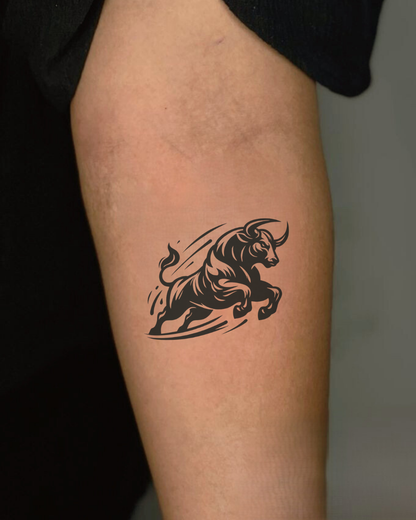 Bull Semi Permanent Tattoos