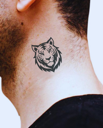 Tiger Face Semi Permanent Tattoo