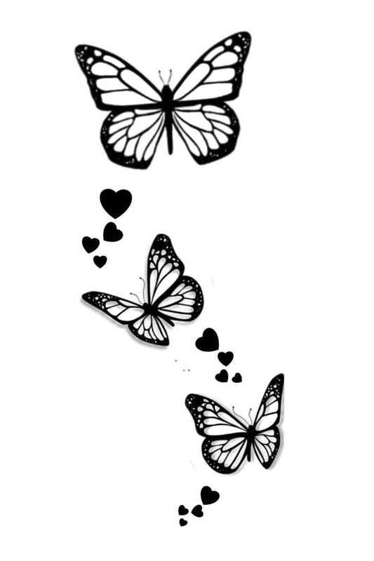 Butterfly Semi Permanent Tattoo
