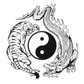 Tiger Dragon Yin Yang Semi Permanent Tattoo