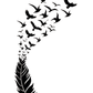 Bird Fly Semi Permanent Tattoo