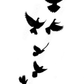 Flying Birds Semi Permanent Tattoo