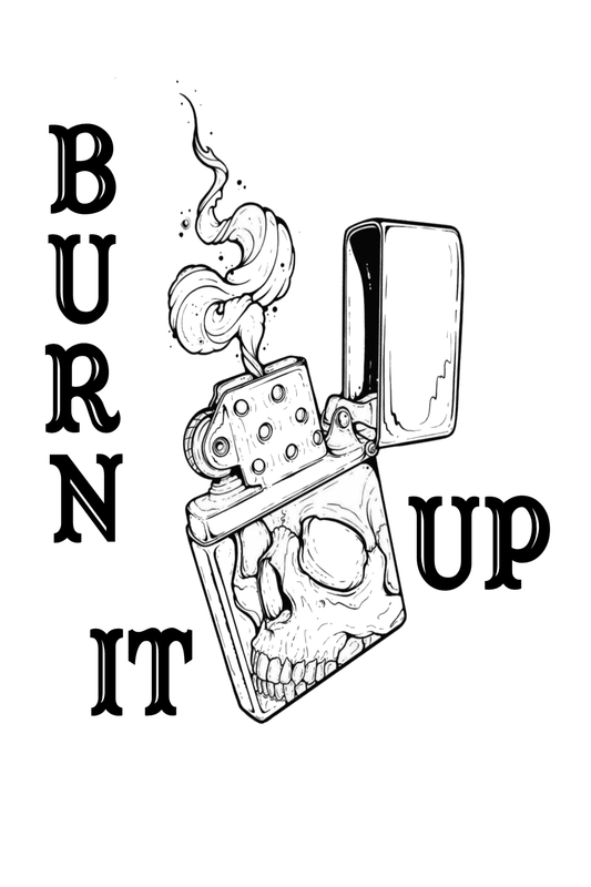 Burn It Up Lighter Semi Permanent Tattoo