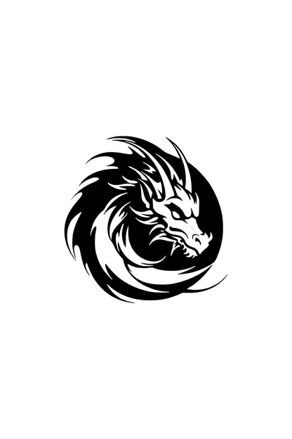 Dragon Head Semi Permanent Tattoo - Ink Sansar