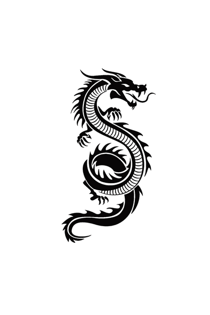 Dragon Semi Permanent Tattoo - Ink Sansar