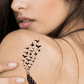 Feather & Bird Fly Semi Permanent Tattoo - Ink Sansar