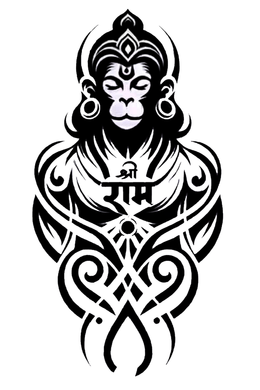 Hanuman Semi Permanent Tattoo