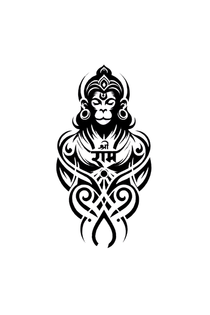 Hanuman Semi Permanent Tattoo - Ink Sansar
