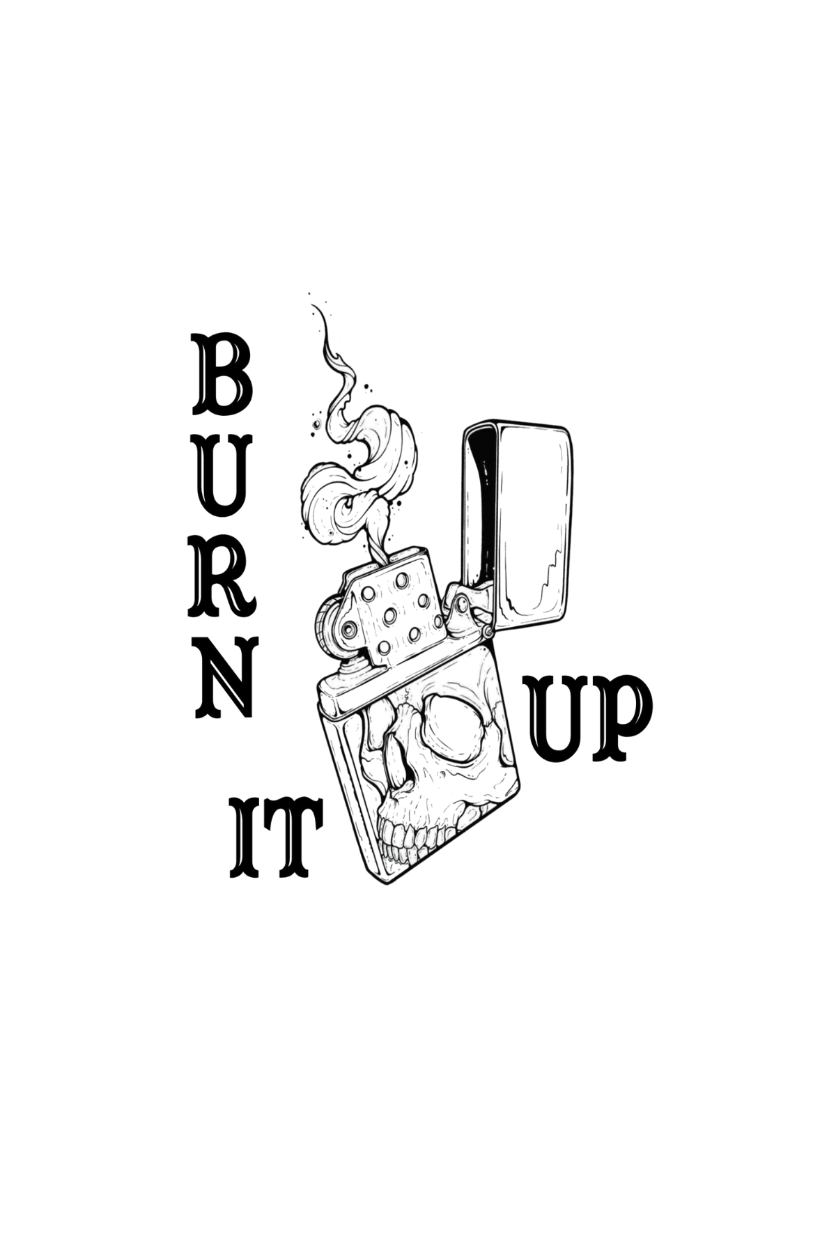 Burn It Up Lighter Semi Permanent Tattoo