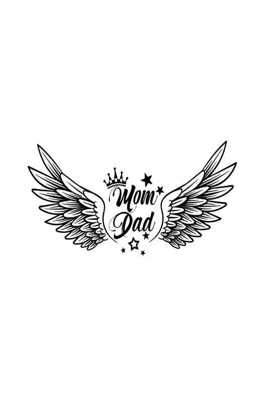 Mom And Dad Semi Permanent Tattoo