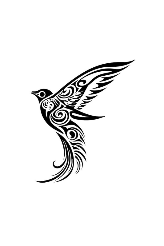 Bird Semi Permanent Tattoo