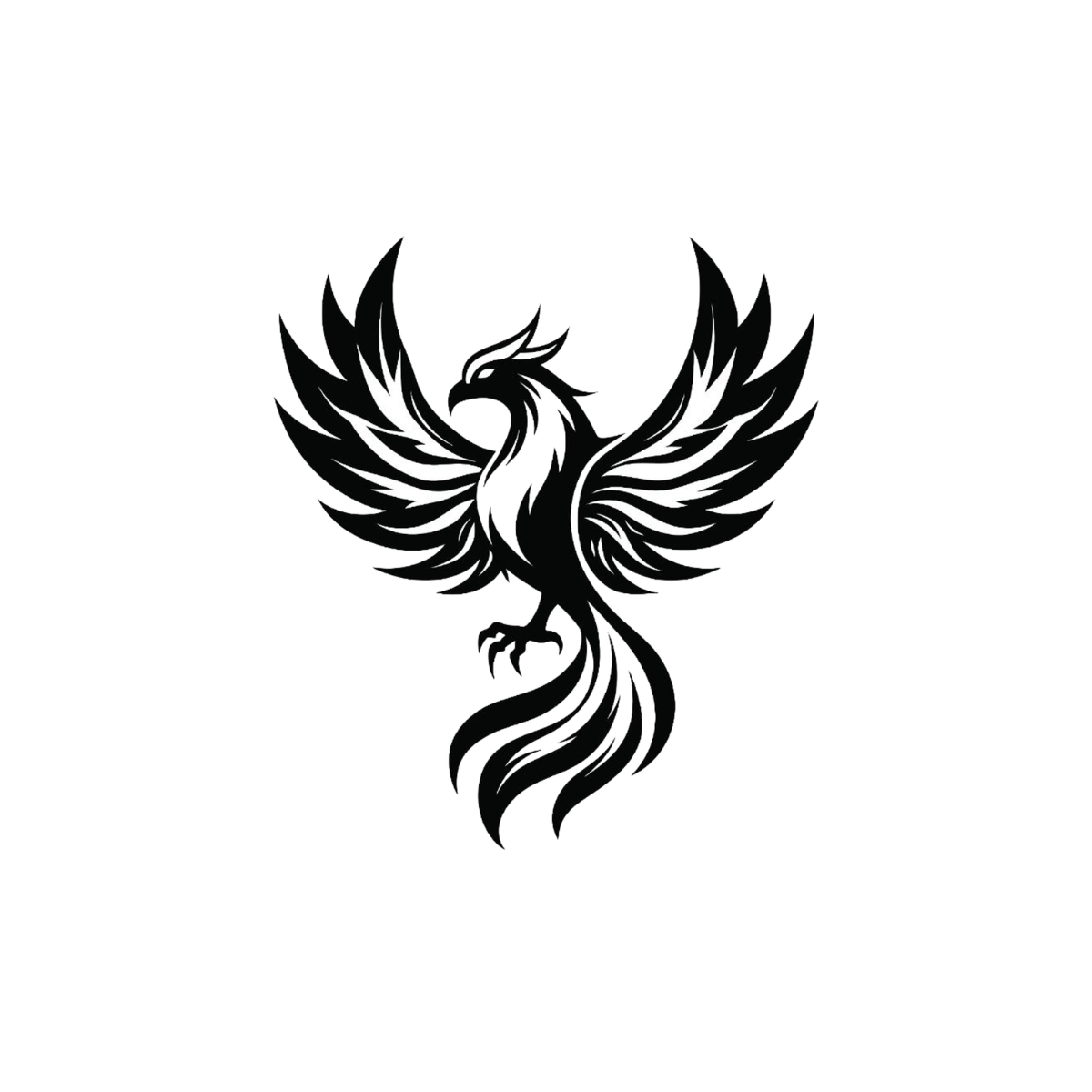Phoenix Bird Semi Permanent Tattoo