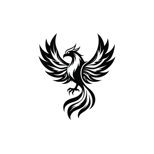 Phoenix Bird Semi Permanent Tattoo